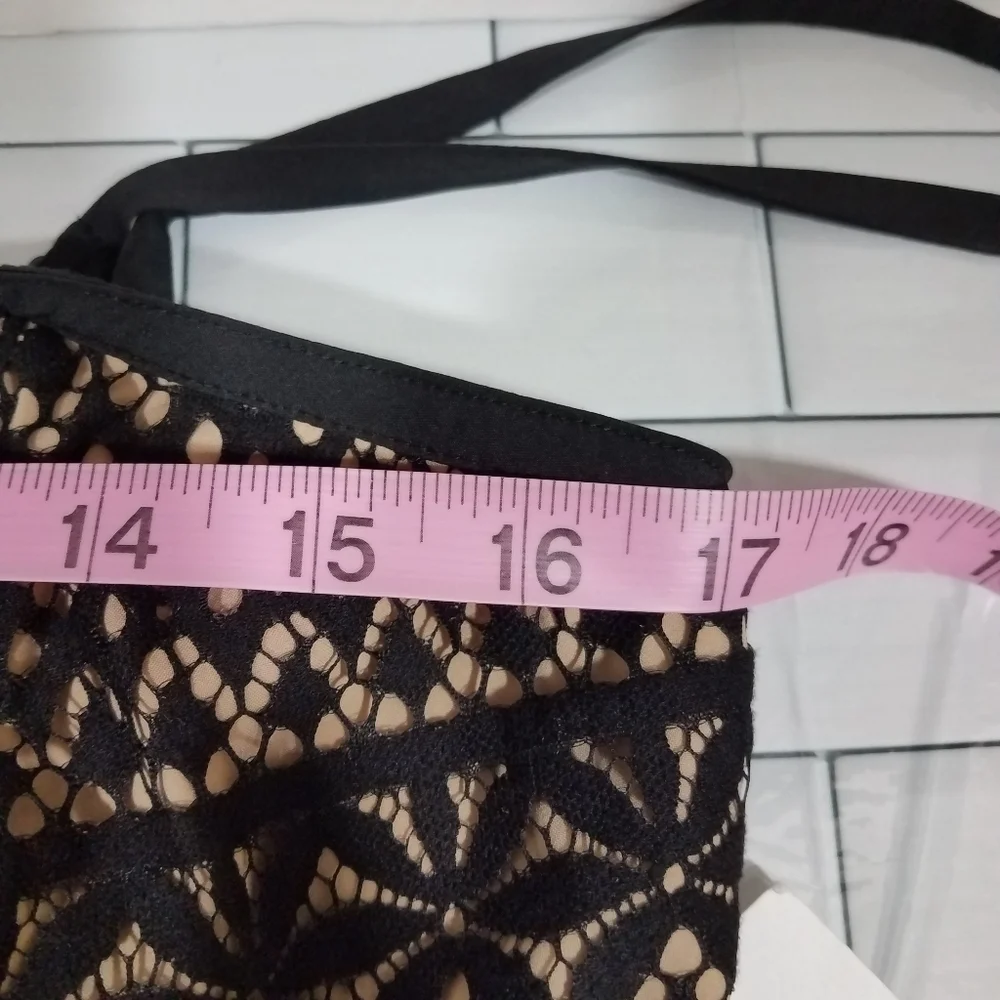 Jessica Simpson Black and Tan Dress 12 NWT